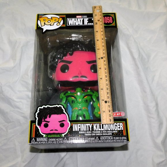 Funko Marvel What If Infinity Killmonger 10" Blacklight Black Panther NEW - Picture 2 of 3